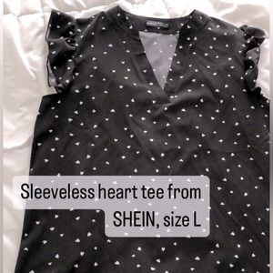 Ruffle sleeveless blouse